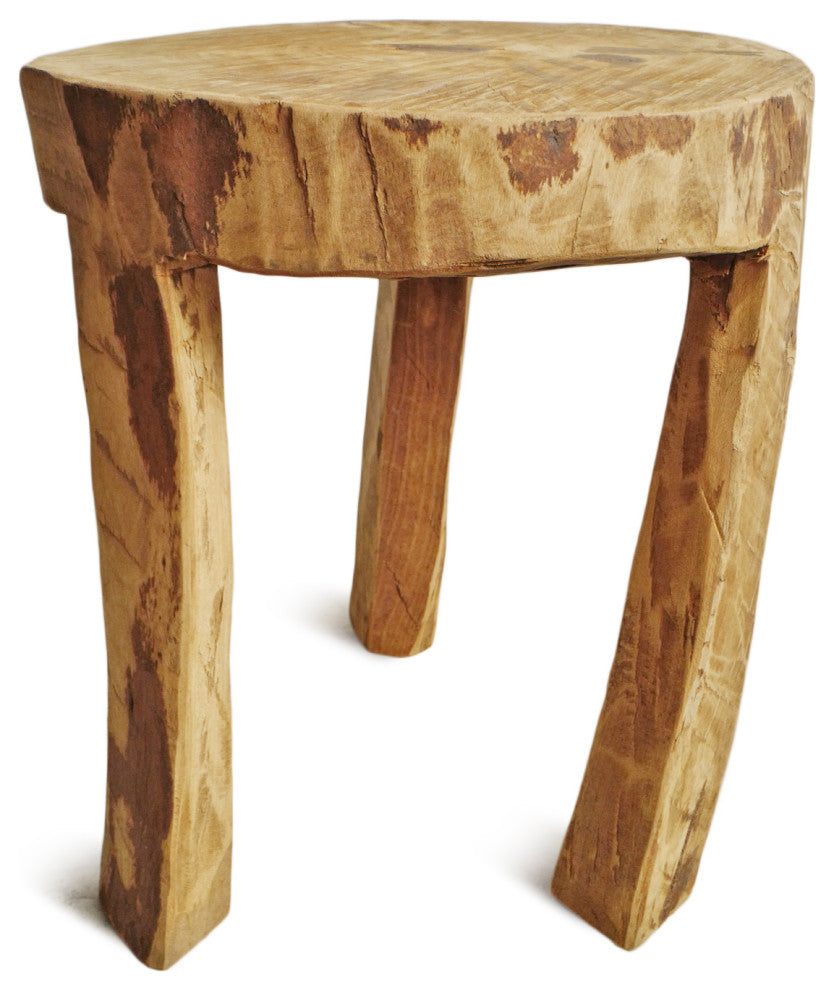 Rustic Naga Three Leg Wood Table 7