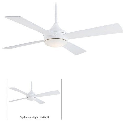 Minka Aire F523-WHF Ceiling Fan Aluma Wet Flat White