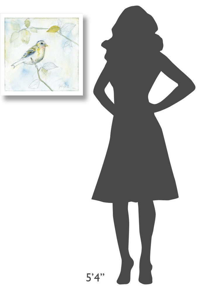 "Sketched Songbird I" Digital Paper Print by Sue Schlabach, 20"x20"