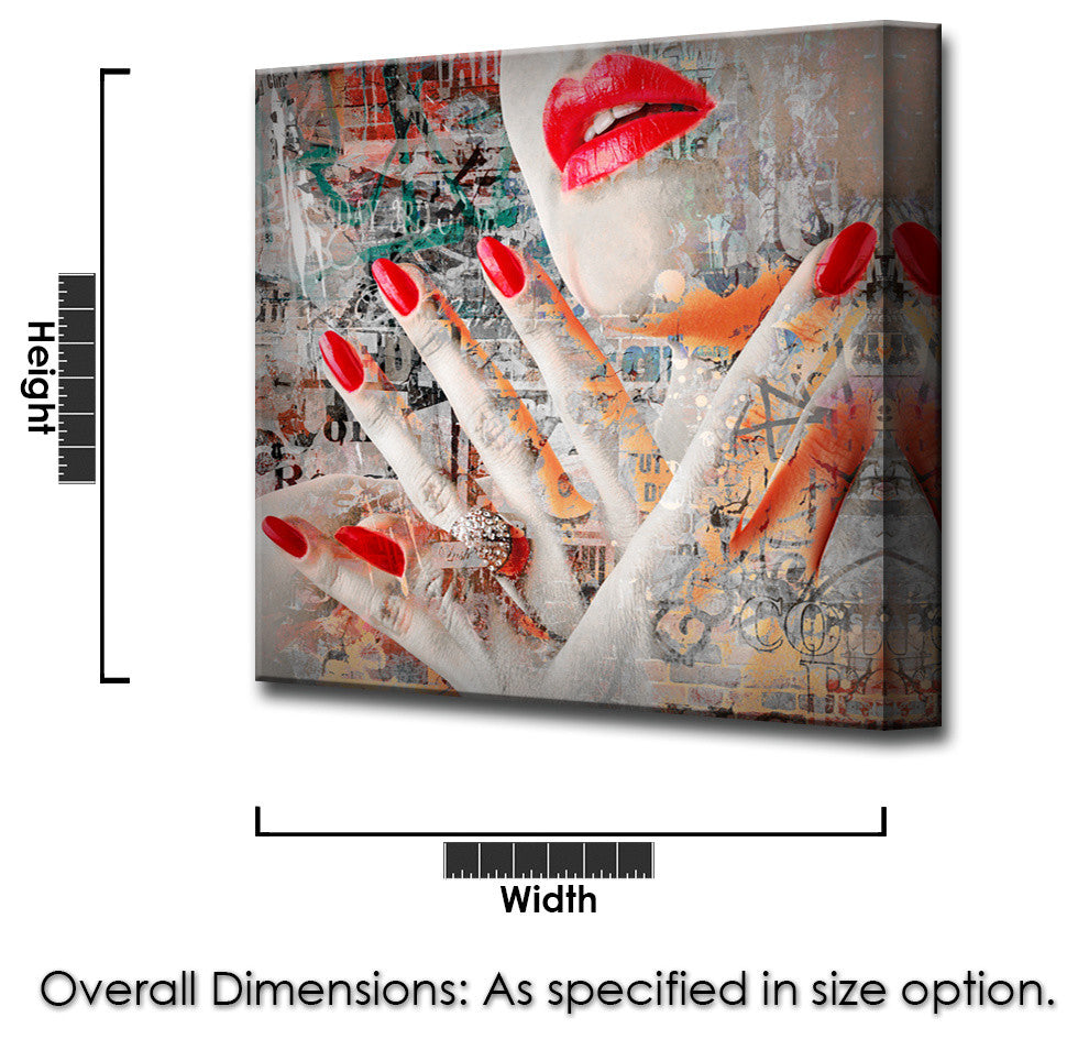 Urban Fashion III' Canvas Art by Ready2HangArt, 20" Hx20" W
