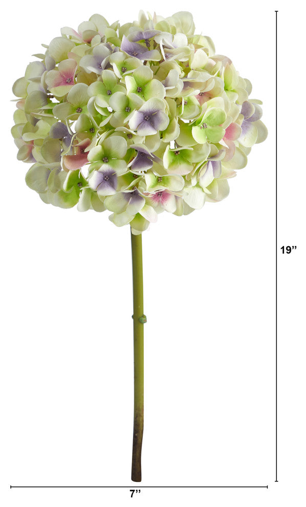 19" Hydrangea Artificial Flower, Set of 3