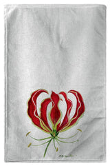 Betsy Drake Red Lily Beach Towel