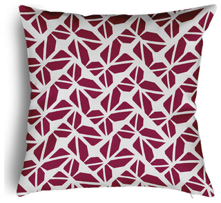Kaleidoscope Graffiti Accent Pillow With Removable Insert, Plum, 20"x20"