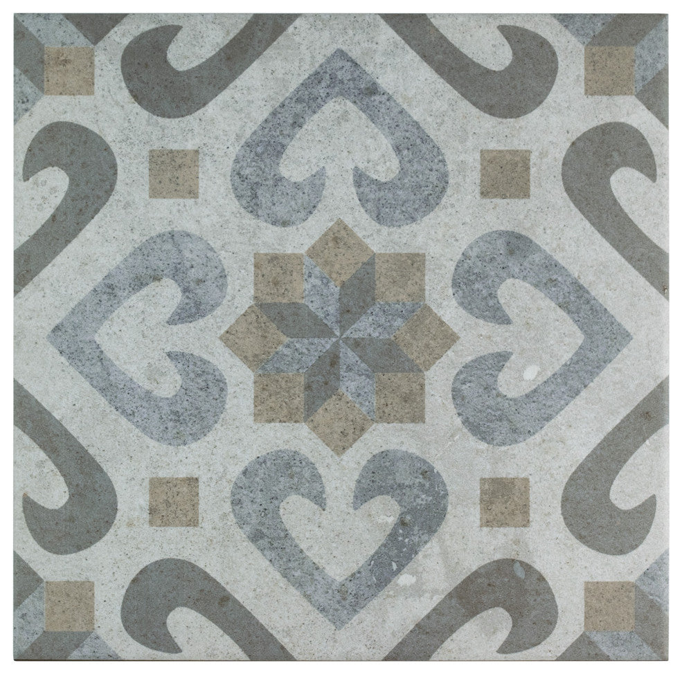 Llanes Ceramic Floor and Wall Tile, Mix, Sample