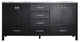 Gela 72" Vanity in Espresso with Carrara White Marble Countertop Without Mirror