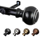 Hal 13/16" Curtain Rod, Black, 66-120"