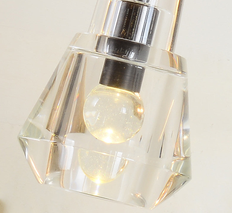Nijar | Modern LED Crystal Copper Wall Sconce