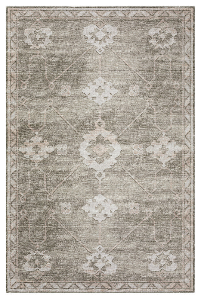 Indoor/Outdoor Sedona SN16 Khaki Machine Washable 3' x 5' Rug