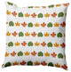 Leaf Stripe Accent Pillow, Scallion, 20"x20"