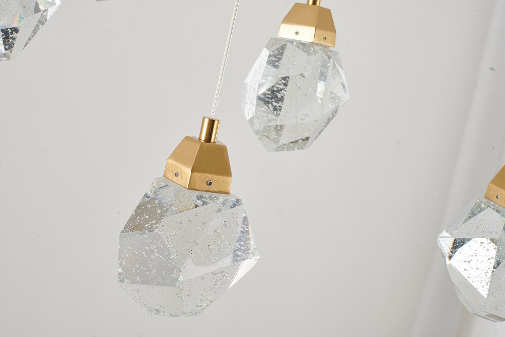 Bethel International OC55C60G 14-Light LED Island Lighting, Gold