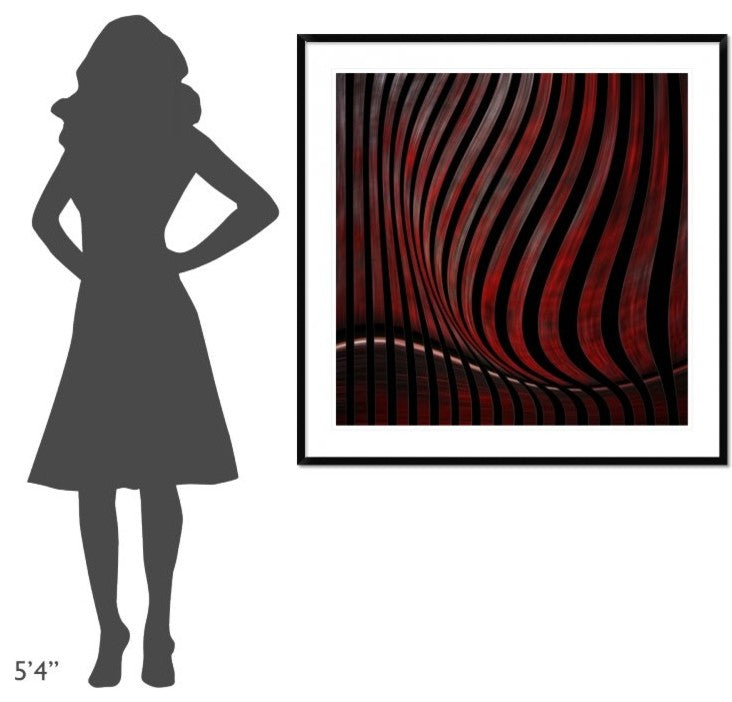 "Optic Illusion" Framed Digital Print by Gilbert Claes, 44x44"