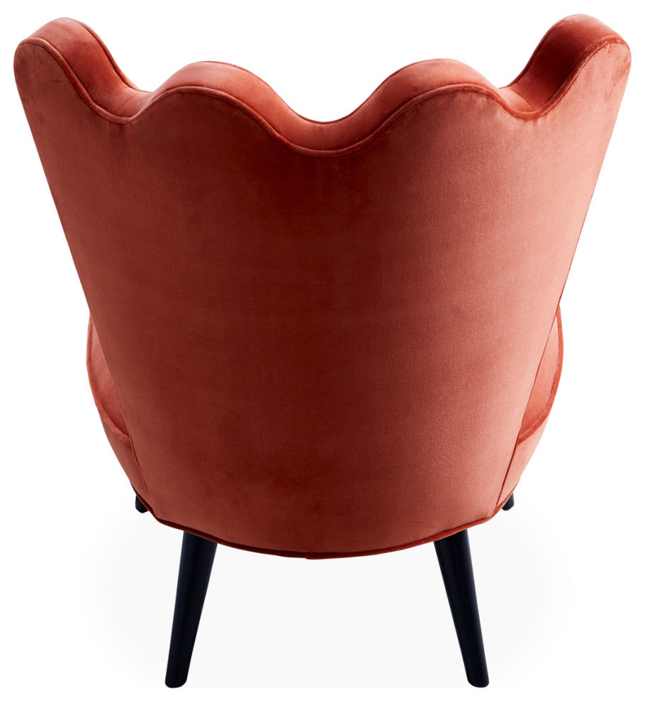 Ripple Slipper Chair, Venice Rust