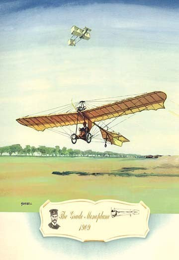 The Grade Monoplane, 1909- Gallery Wrapped Canvas Art 28" x 42"
