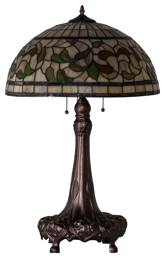 31 High Tiffany Turning Leaf Table Lamp