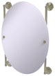 Monte Carlo Oval Frameless Rail Mounted Mirror, Polished Nickel