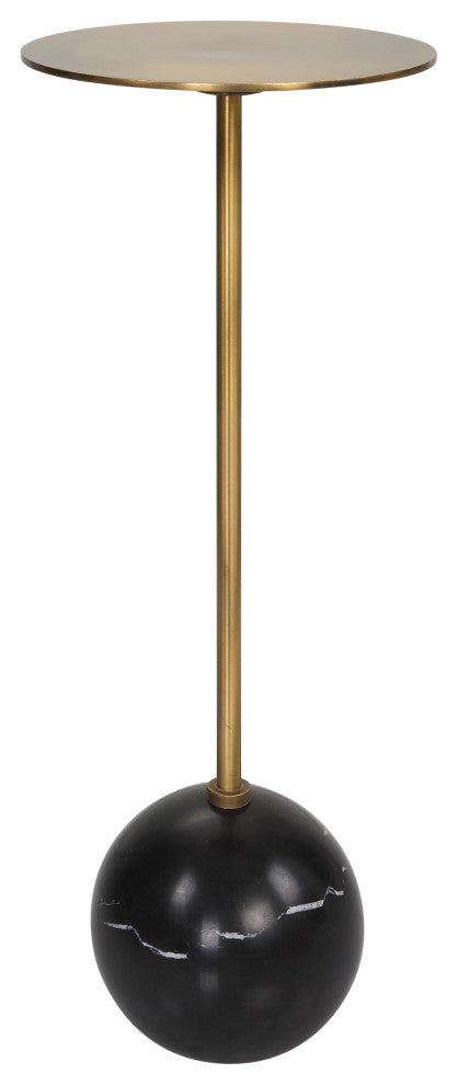 Uttermost Gimlet 9 x 22" Drink Table, Brushed Brass