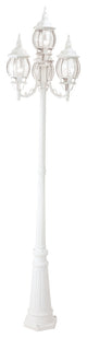 Frontenac Outdoor 4-Headed Post Light, White