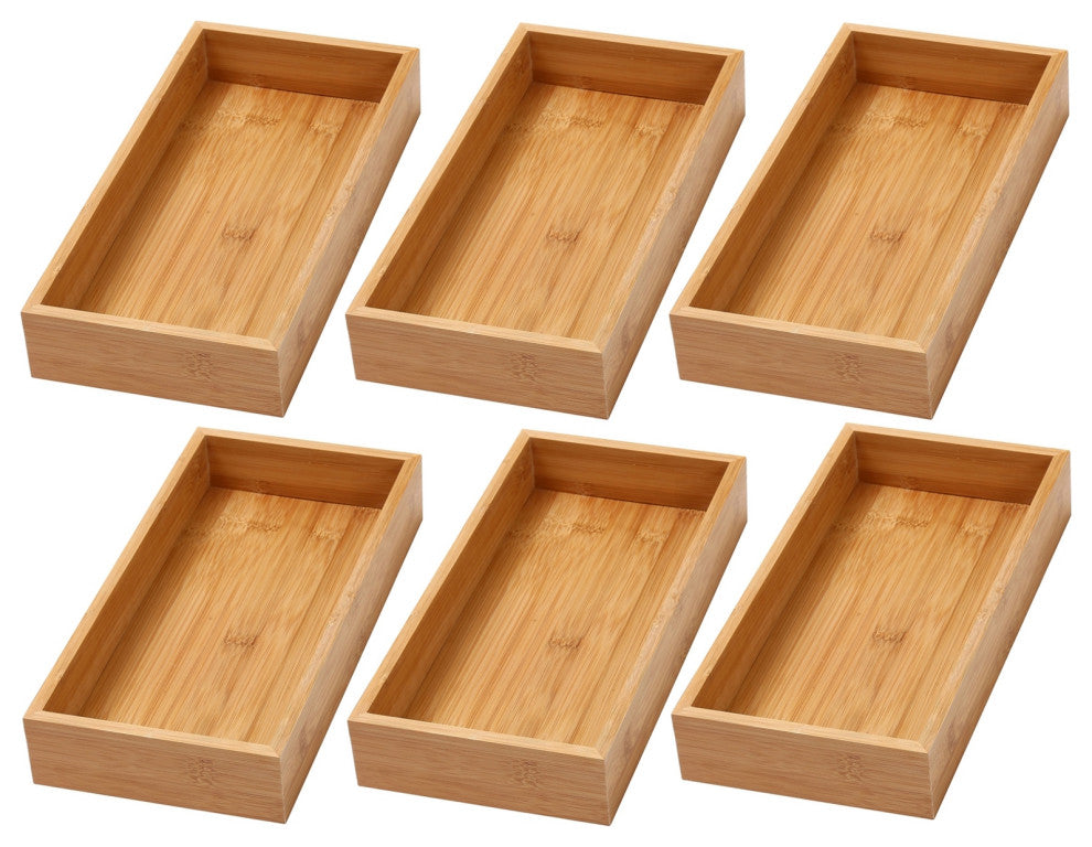 YBM Home Kitchen Drawer Organizer Storage Box 6 Pack, 6x15x2 Inch