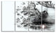 Woman and Beauty of Nature, Landscape Canvas Print, 48"x28", 4 Panels