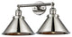 2-Light Briarcliff 19" Bath Fixture, Polished Nickel