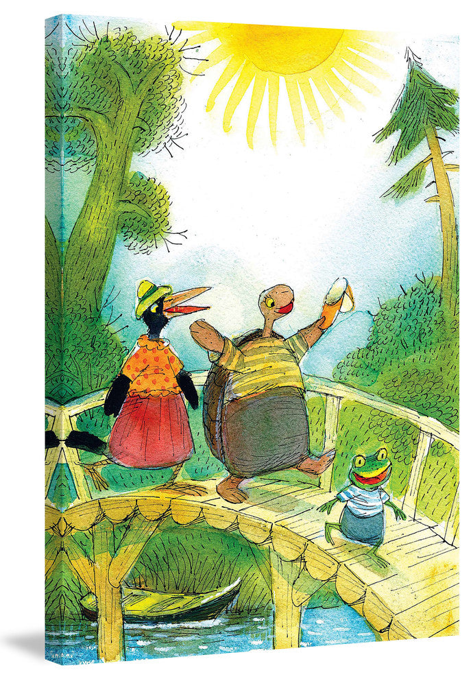 "Walk" Painting Print on Canvas by Curtis