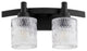 Quorum 5184-2-69 Two Light Vanity, Black Finish