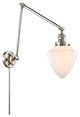 Innovations 238-PN-G661-7 1 Light Swing Arm, Switch, Polished Nickel