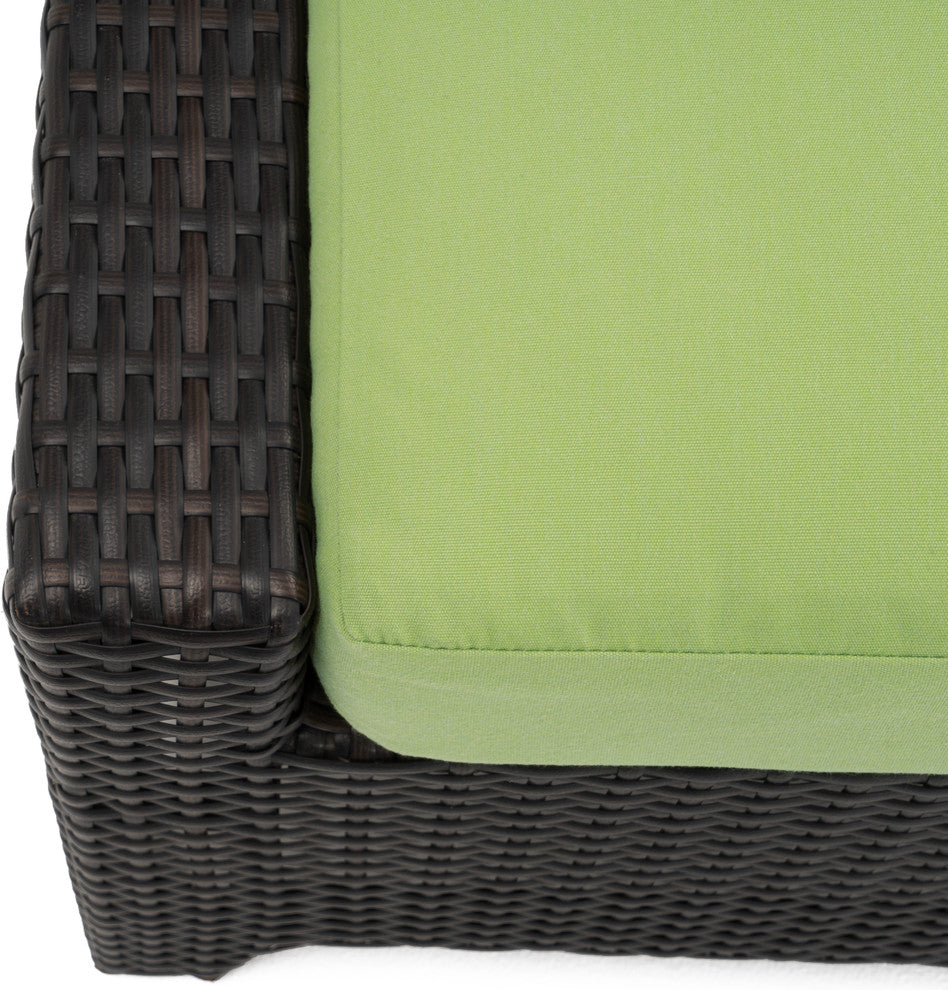 Deco 6 Piece Sunbrella Outdoor Love and Club Deep Seating Set, Ginkgo Green