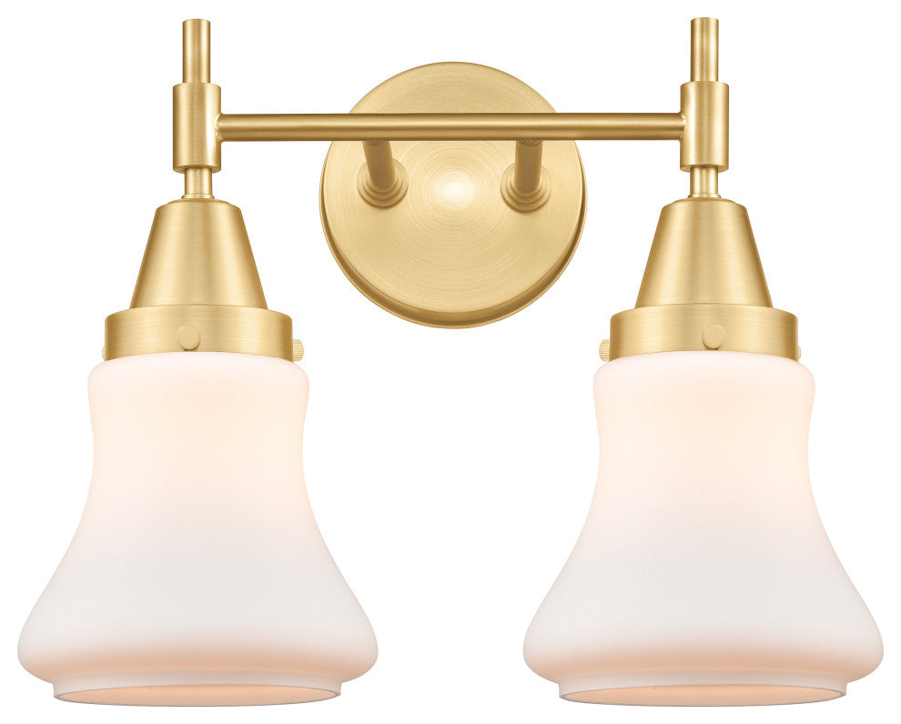 Innovations 447-2W-SG-G191-LED 2-Light Bath Vanity Light, Satin Gold