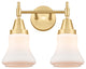Innovations 447-2W-SG-G191-LED 2-Light Bath Vanity Light, Satin Gold