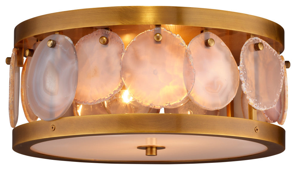 Upsala Agatge Flush Mount Ceiling Light, Small