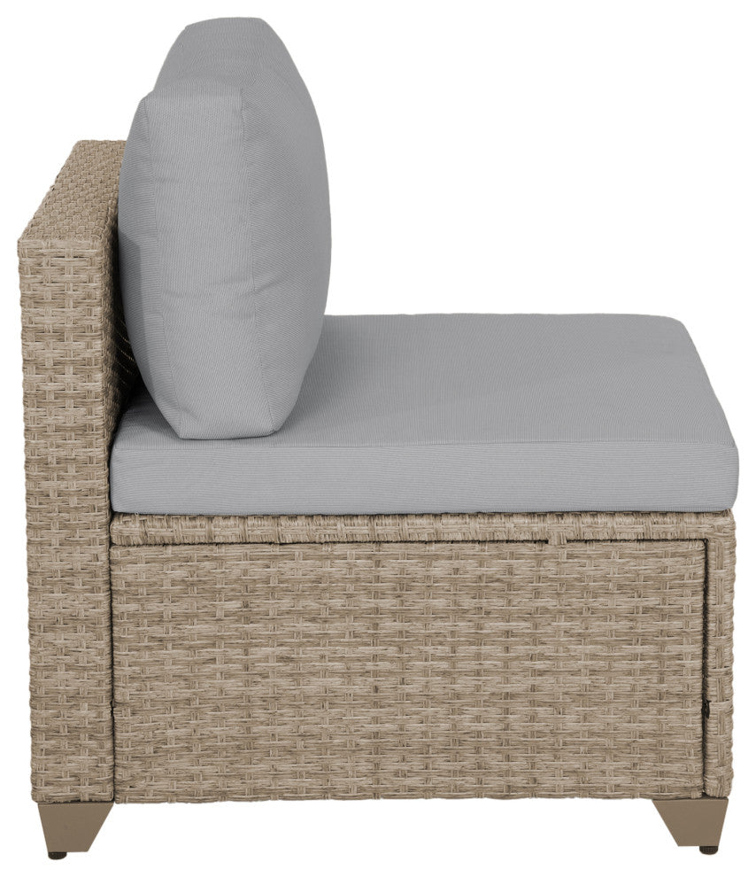 Maui 5-piece Outdoor Modular Conversation Set, 3 Corner Sofa Seats, Stone