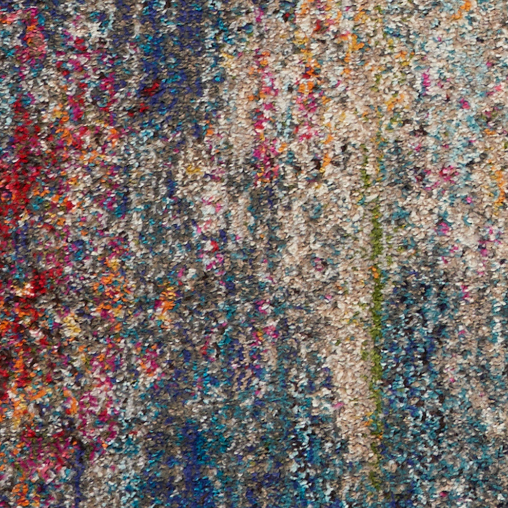 Nourison Celestial 9' x 12' Multicolor Modern Indoor Area Rug