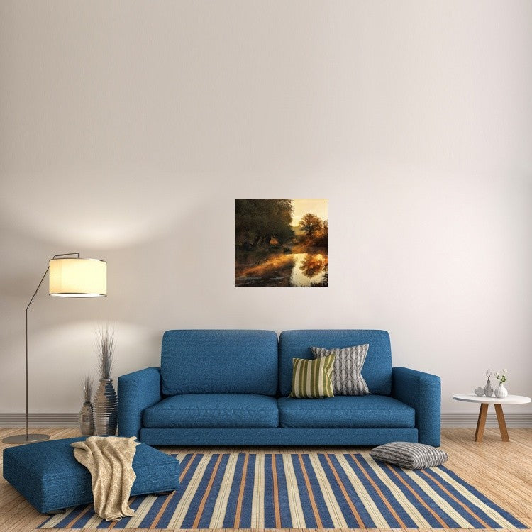 "When Nature Paints With Light" Stretched Canvas Giclee by Jimbi, 30x29"