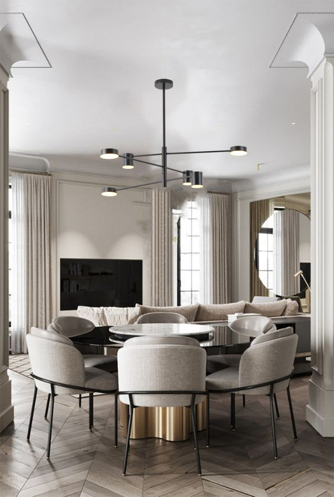 Black Geometric Chandelier