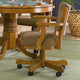 Coaster Mitchell Upholstered Wood Game Chair Olive-Brown and Amber