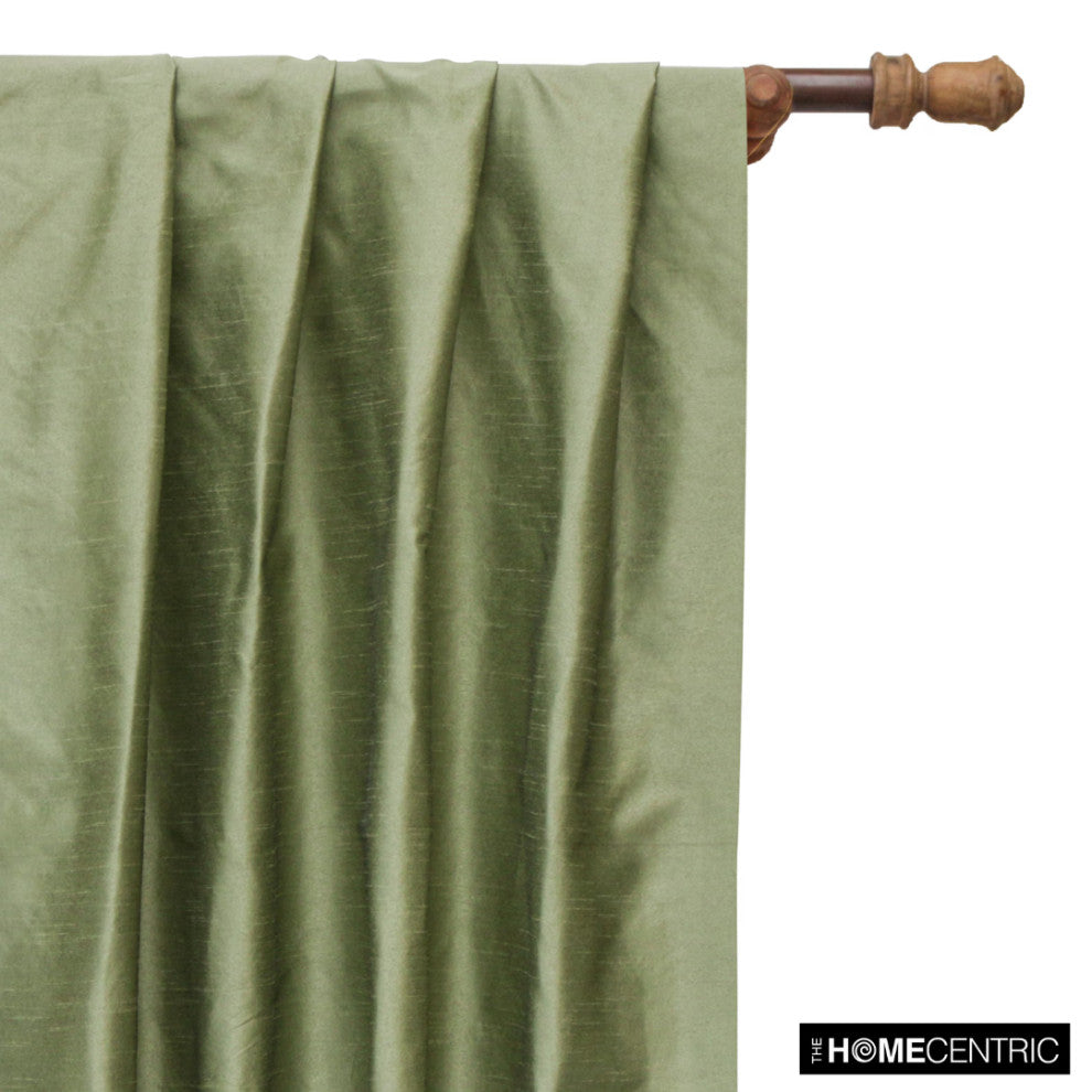 Taupe Green Art Silk Fabric By The Yard, 6 Yards For Curtain, Dress Wholesale