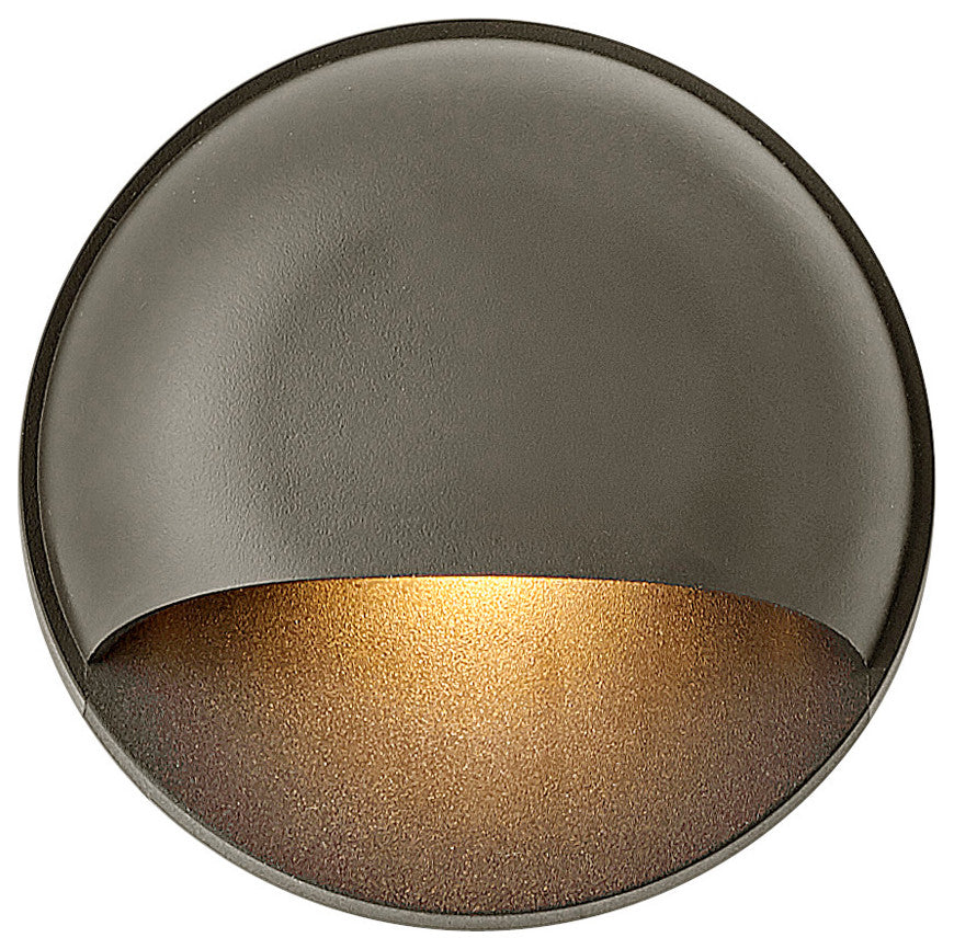 Hinkley Landscape Lighting Nuvi Round Low-Voltage LED Deck Sconce, Bronze