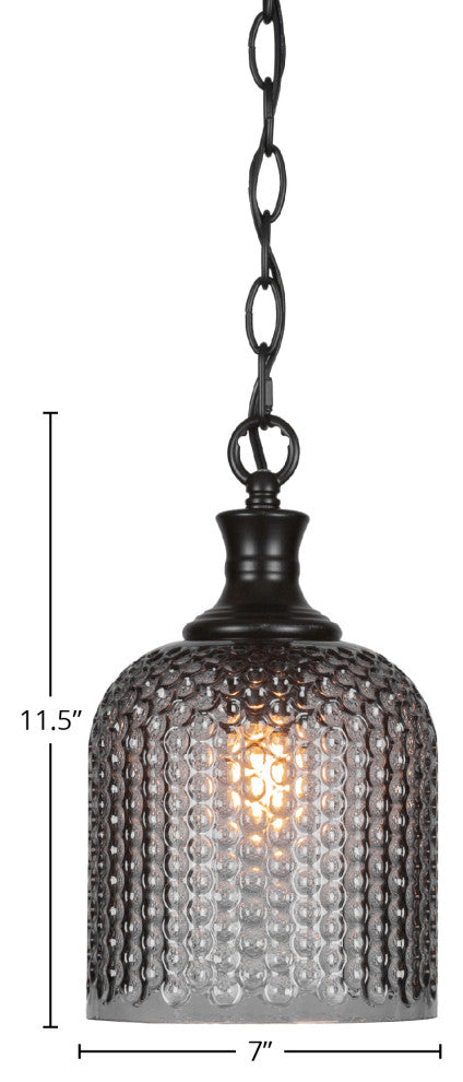 Zola 1-Light Chain Hung Pendant, Matte Black