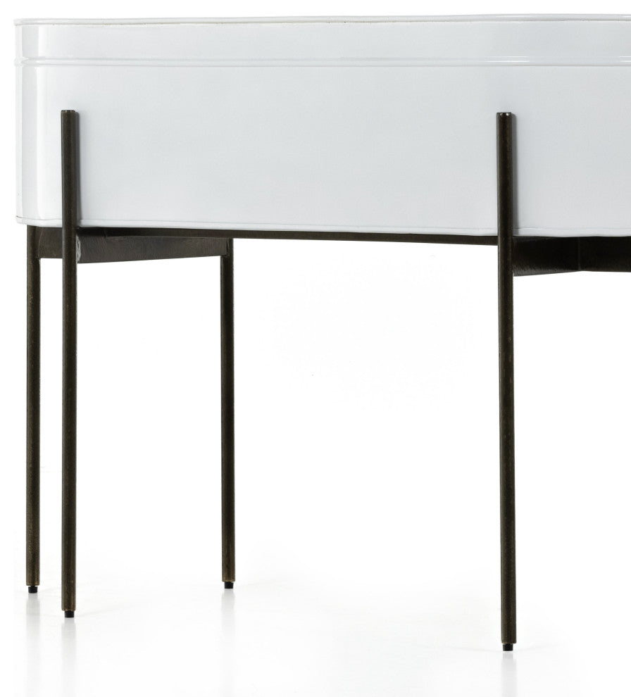 Jed Large Planter-White High Gloss