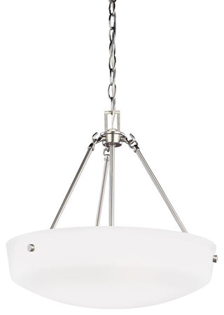 Generation Lighting Lighting 3-Light Pendant, Brushed Nickel