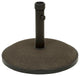 GDF Studio Tulare Outdoor 55 lbs Circular Concrete Umbrella Base, Brown