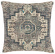Nicole Curtis GT235 Throw Pillow, Grey/Multi, 20" X 20"