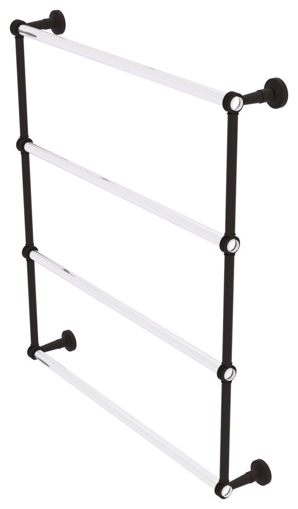Pacific Beach 4 Tier 30" Ladder Towel Bar with Dotted Accents, Oil Rubbed Bronze