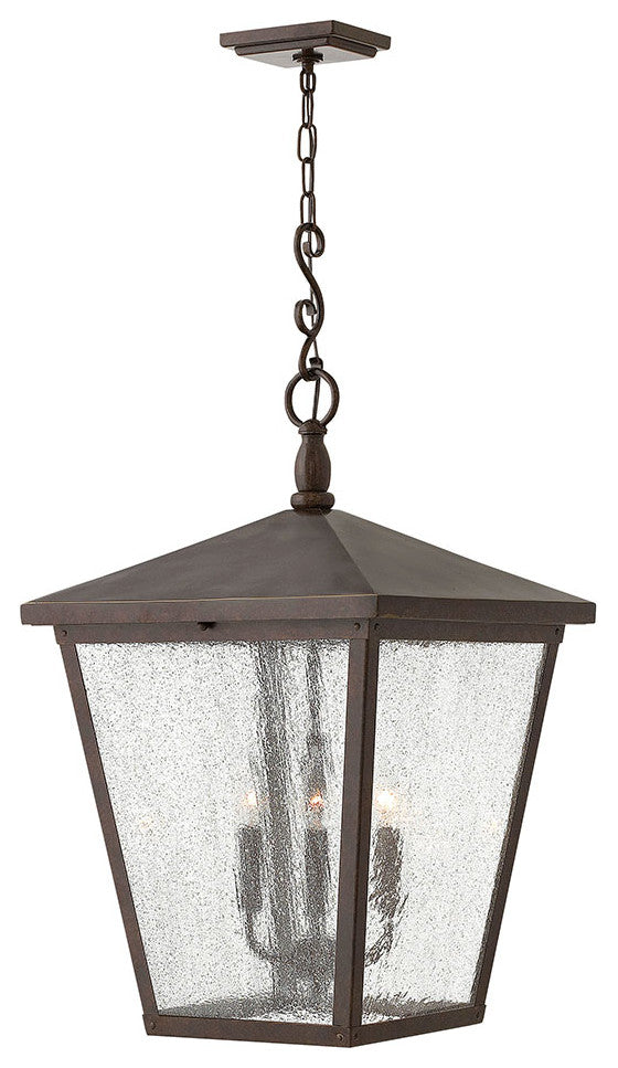 Hinkley Trellis Extra Large Hanging Lantern, Regency Bronze