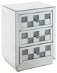 Benzara BM251210 Accent Table With Self Closure and Safety Top Feature, White