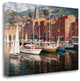 "Porto Fino" By Pascual Bueno,Ready to Hang Giclee Print on Gallery Wrap Canvas