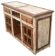 Chandler Rustic Bathroom Vanity Middle Shelf Metal Art, 72"x22"x36"