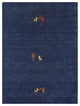 HAND KNOTTED LOOM WOOL ECO-FRIENDLY AREA RUGS - Rectangle, Navy, Contemporary