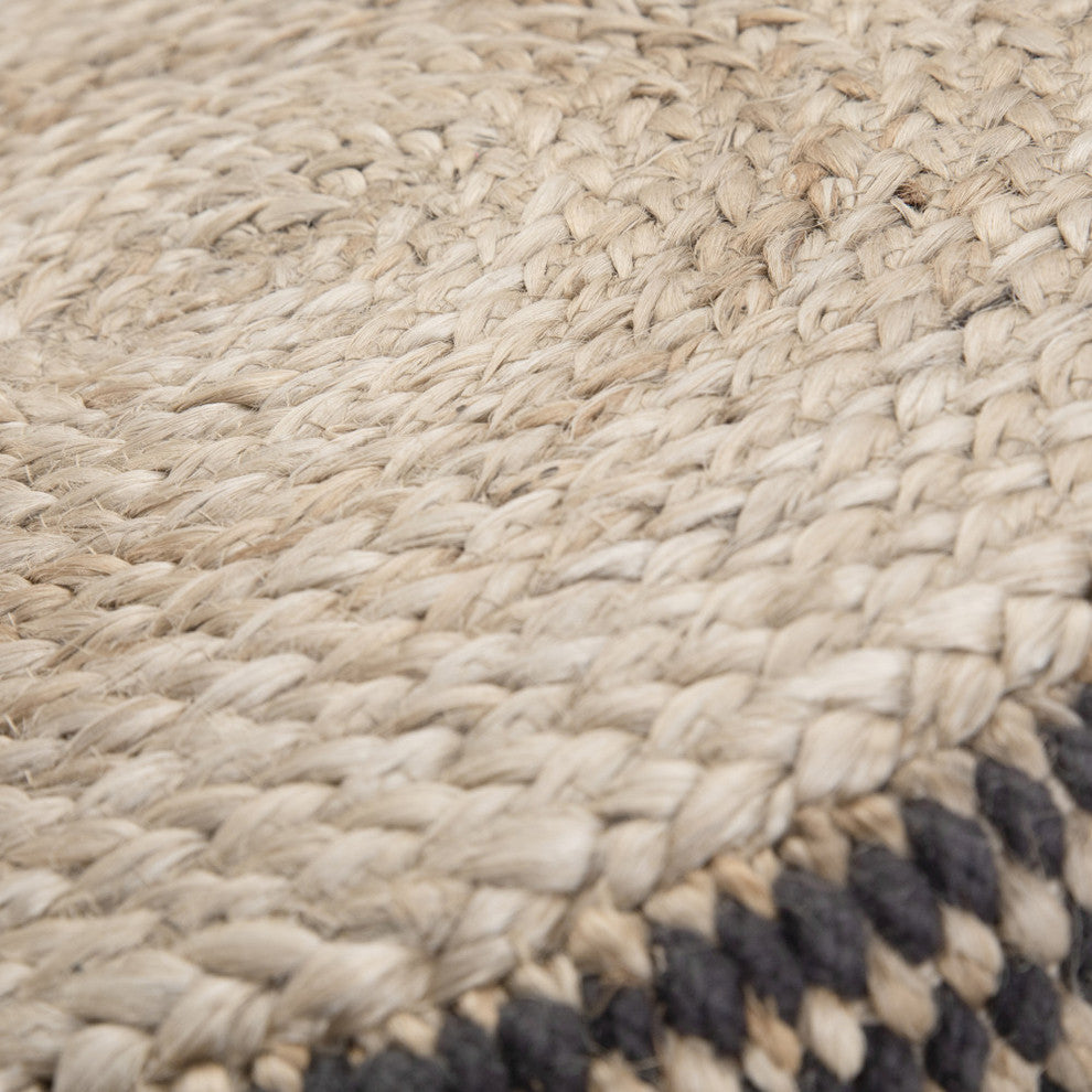 Larissa Round Braided Pouf